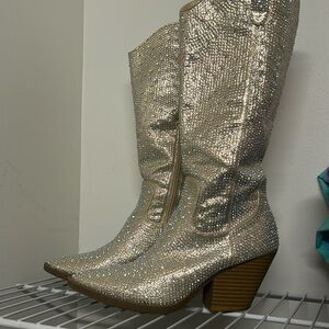 Forever sequin cowgirl boots used condition but lots of life! 7.5
